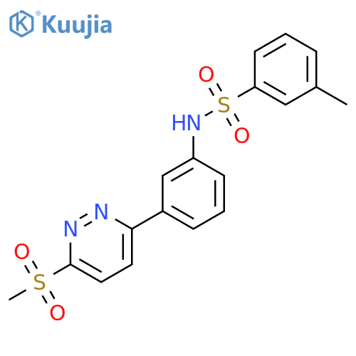 N-[3-(6-methanesulfonylpyridazin-3-yl)phenyl]-3-methylbenzene-1-sulfonamide structure