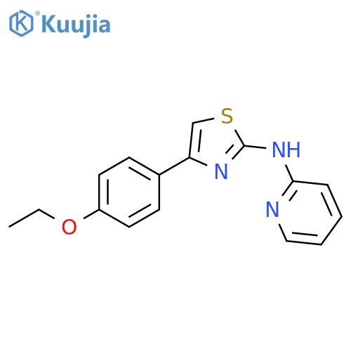 N-[4-(4-ethoxyphenyl)-1,3-thiazol-2-yl]pyridin-2-amine structure