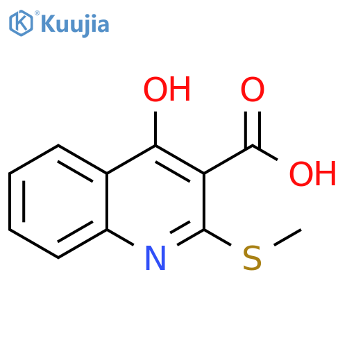 4-hydroxy-2-(methylsulfanyl)quinoline-3-carboxylic acid structure