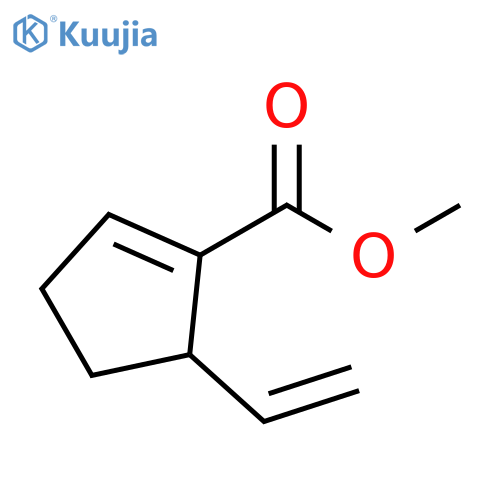 1-Cyclopentene-1-carboxylicacid, 5-ethenyl-, methyl ester structure