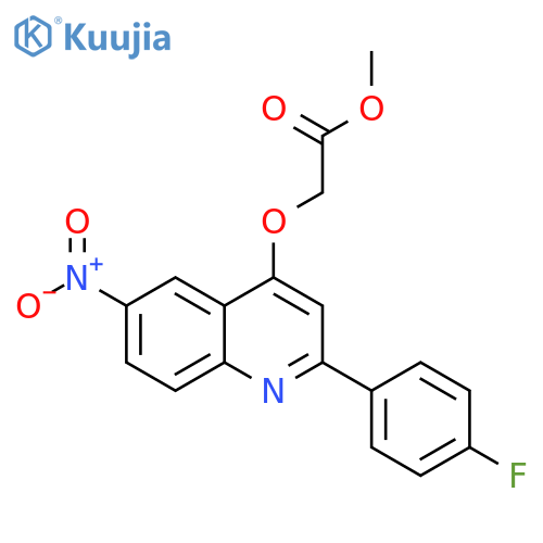 methyl 2-{[2-(4-fluorophenyl)-6-nitroquinolin-4-yl]oxy}acetate structure