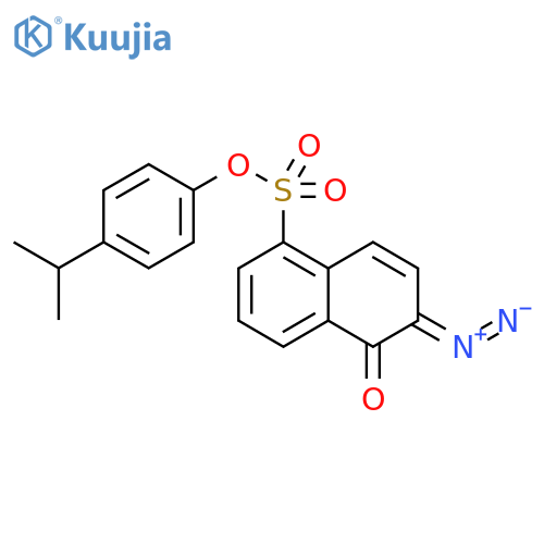 1-Naphthalenesulfonic acid, 6-diazo-5,6-dihydro-5-oxo-,4-(1-methylethyl)phenyl ester structure