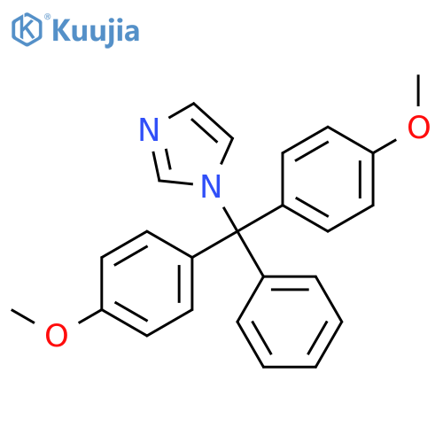 1H-Imidazole, 1-[bis(4-methoxyphenyl)phenylmethyl]- structure