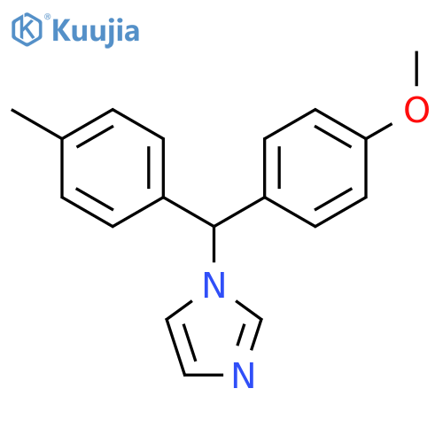 1H-Imidazole, 1-[(4-methoxyphenyl)(4-methylphenyl)methyl]- structure