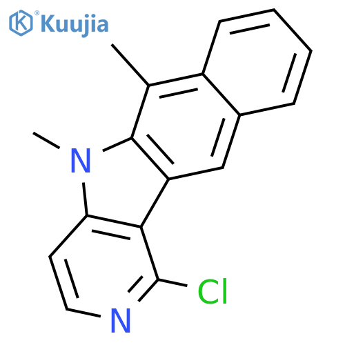 5H-Benzo[f]pyrido[4,3-b]indole, 1-chloro-5,6-dimethyl- structure