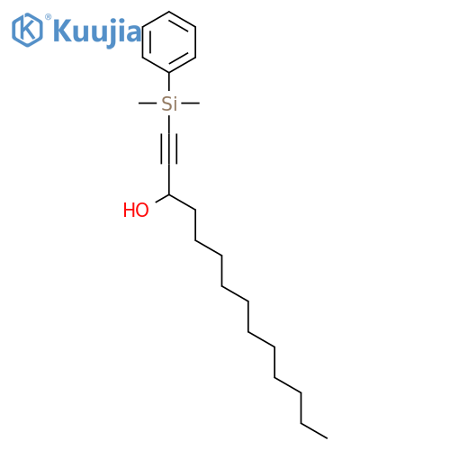 1-Tetradecyn-3-ol, 1-(dimethylphenylsilyl)- structure