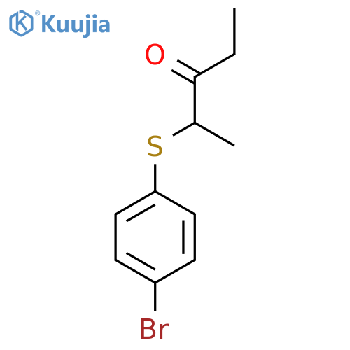 2-(4-Bromophenylthio)-3-pentanone structure