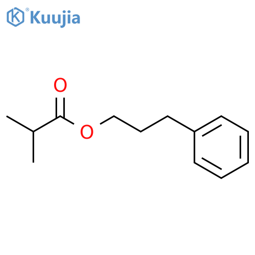 Propanoic acid,2-methyl-, 3-phenylpropyl ester structure