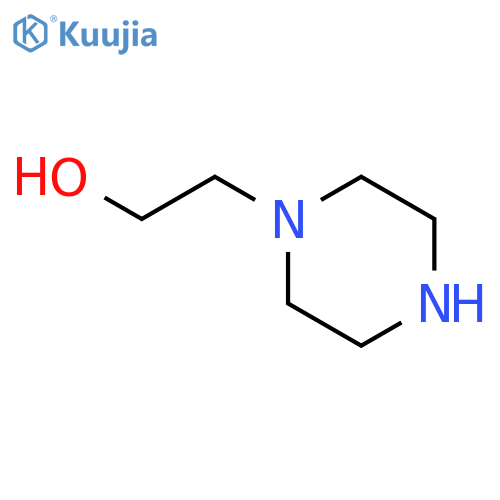 N-(2-Hydroxyethyl)piperazine structure