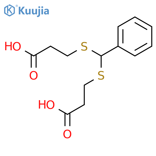 Propanoic acid,3,3'-[(phenylmethylene)bis(thio)]bis- structure