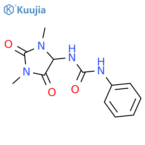 Urea, N-(1,3-dimethyl-2,5-dioxo-4-imidazolidinyl)-N'-phenyl- structure