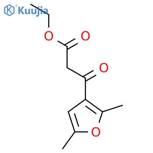 ethyl 3-(2,5-dimethylfuran-3-yl)-3-oxopropanoate structure