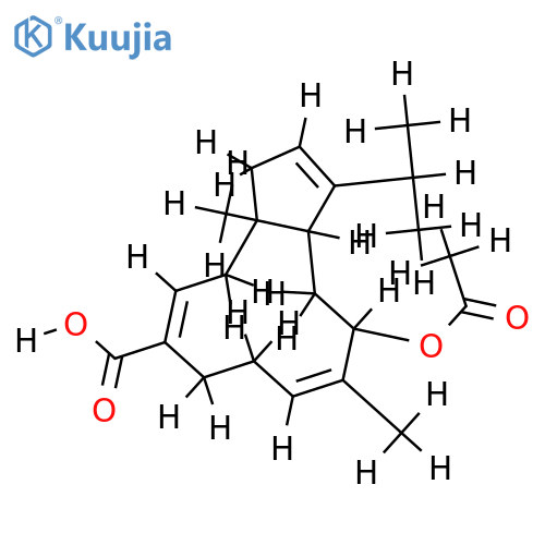 (1R*,3E,7E,9S*,11S*)-9-acetoxydolabella-3,7,12-trien-16-oic acid structure