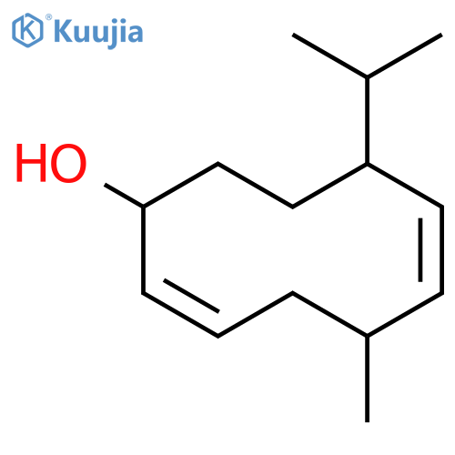 2,6-Cyclodecadien-1-ol, 5-methyl-8-(1-methylethyl)- structure