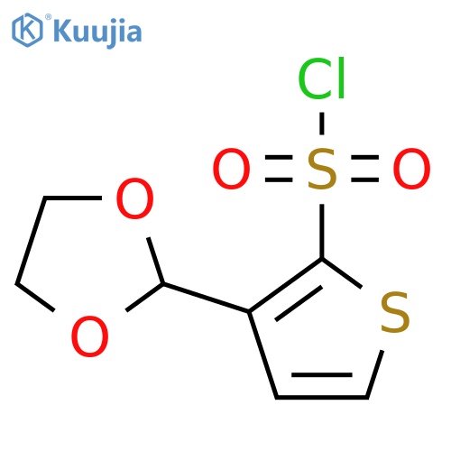 3-(1,3-Dioxolan-2-yl)thiophene-2-sulfonyl Chloride structure