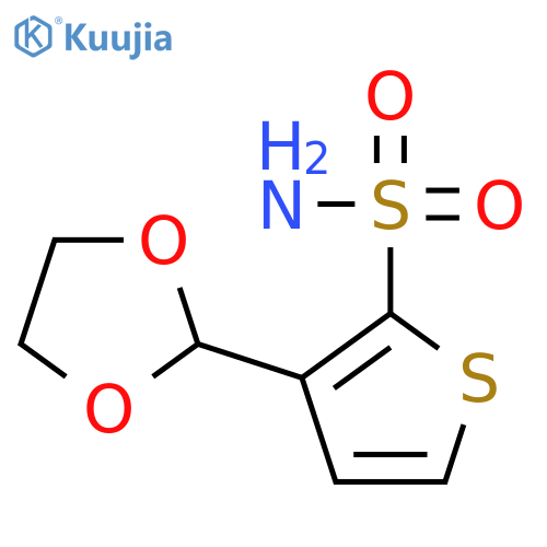 2-Thiophenesulfonamide, 3-(1,3-dioxolan-2-yl)- structure