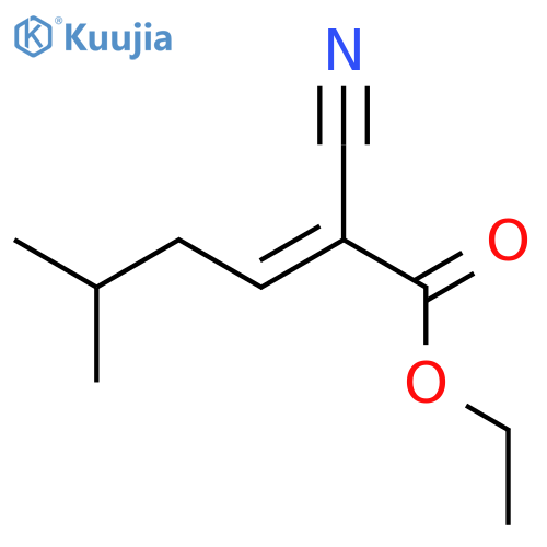 (E)-Ethyl 2-cyano-5-methylhex-2-enoate structure