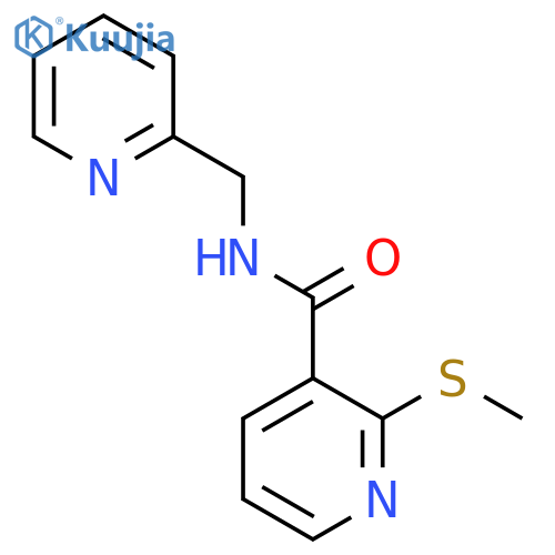 2-(methylsulfanyl)-N-(pyridin-2-yl)methylpyridine-3-carboxamide structure
