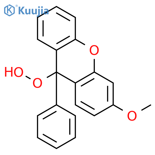 Hydroperoxide, 3-methoxy-9-phenyl-9H-xanthen-9-yl structure