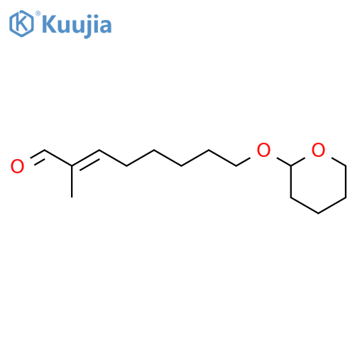 2-Octenal, 2-methyl-8-[(tetrahydro-2H-pyran-2-yl)oxy]-, (E)- structure