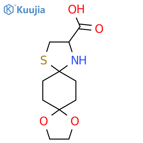 1,4-Dioxa-9-thia-12-azadispiro4.2.4.2tetradecane-11-carboxylic Acid structure