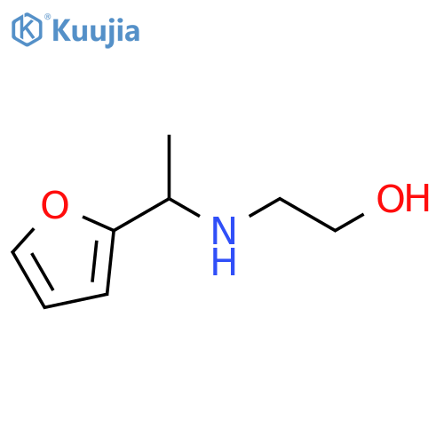 2-{1-(furan-2-yl)ethylamino}ethan-1-ol structure