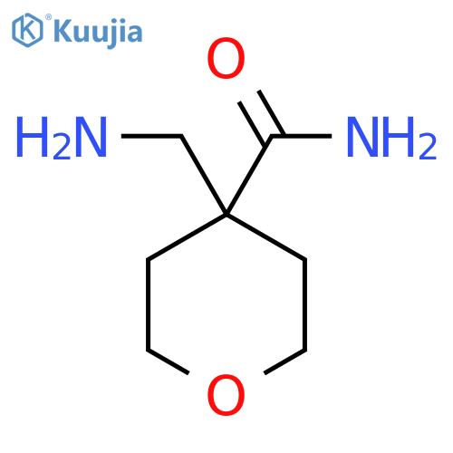 4-(aminomethyl)oxane-4-carboxamide structure