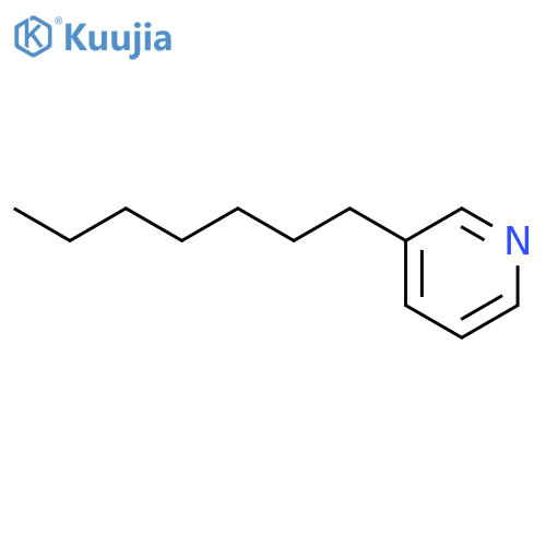 3-Heptylpyridine structure