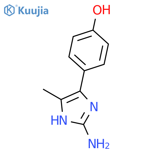 4-(2-Amino-5-methyl-1H-imidazol-4-yl)phenol structure