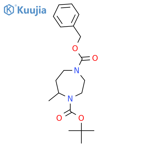 1-Benzyl 4-tert-butyl 5-methyl-1,4-diazepane-1,4-dicarboxylate structure