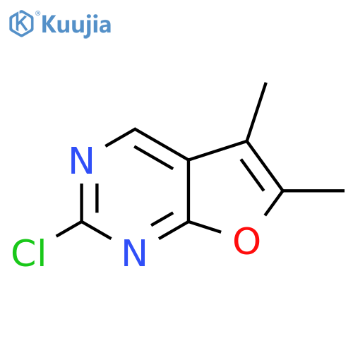 2-Chloro-5,6-dimethylfuro[2,3-d]pyrimidine structure