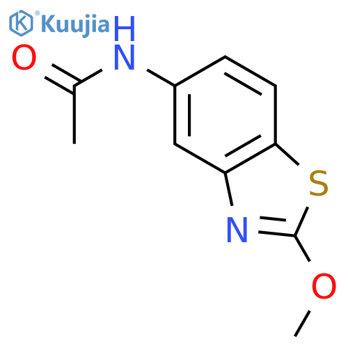 Acetamide,N-(2-methoxy-5-benzothiazolyl)- structure
