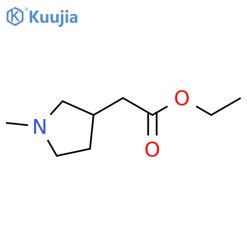 Ethyl 2-(1-methylpyrrolidin-3-yl)acetate structure