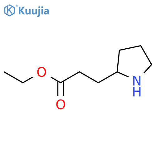 2-Pyrrolidinepropanoic acid, ethyl ester structure