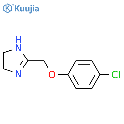 2-(4-chlorophenoxy)methyl-4,5-dihydro-1H-imidazole structure