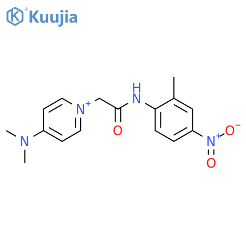4-Dimethylamino-1-[(2-methyl-4-nitro-phenylcarbamoyl)-methyl]-pyridinium structure