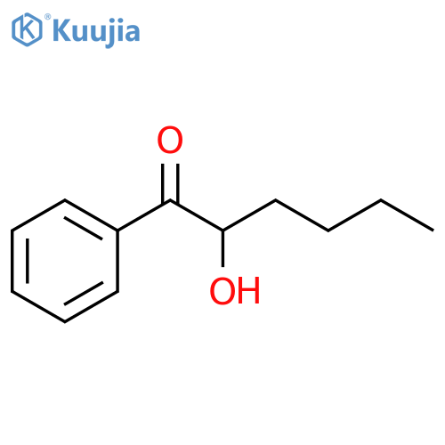 2-hydroxy-1-phenylhexan-1-one structure