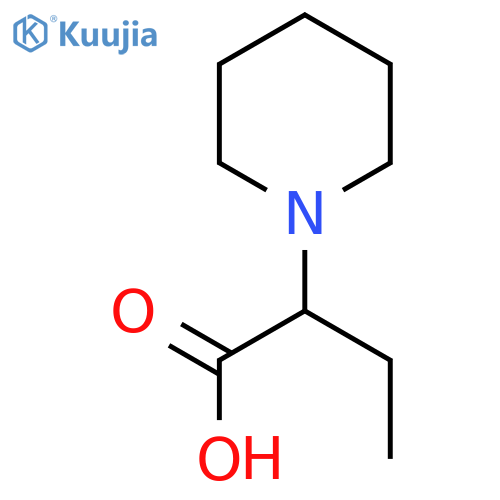 2-(Piperidin-1-yl)butanoic acid structure