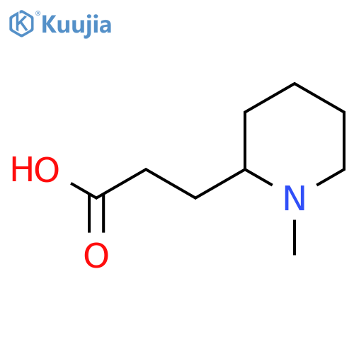 3-(1-Methylpiperidin-2-yl)propanoic acid structure
