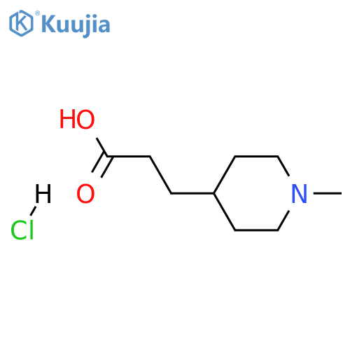 3-(1-methyl-4-piperidinyl)propanoic acid hydrochloride structure
