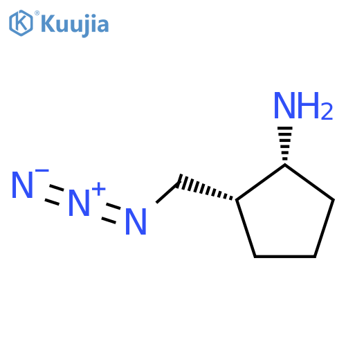(1R,2R)-2-(Azidomethyl)cyclopentan-1-amine structure