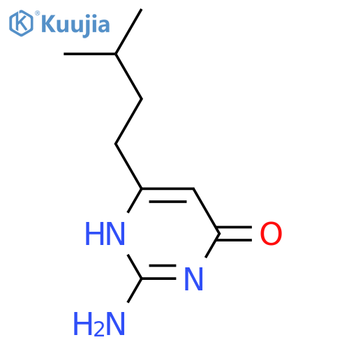 2-Amino-6-(3-methylbutyl)pyrimidin-4(3H)-one structure