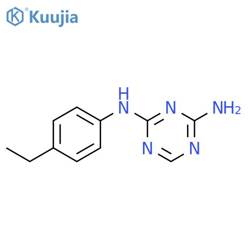 N-(4-Ethylphenyl)-1,3,5-triazine-2,4-diamine structure