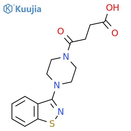 4-4-(1,2-Benzisothiazol-3-yl)piperazin-1-yl-4-oxobutanoic acid structure