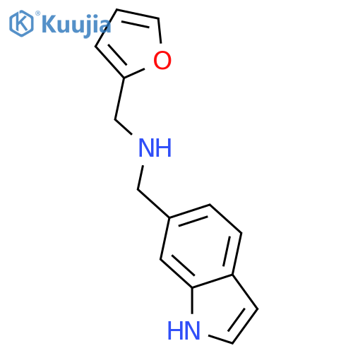 (2-Furylmethyl)(1H-indol-6-ylmethyl)amine structure