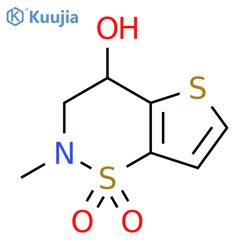 2-Methyl-3,4-dihydro-2H-thieno2,3-e1,2thiazin-4-ol 1,1-dioxide structure