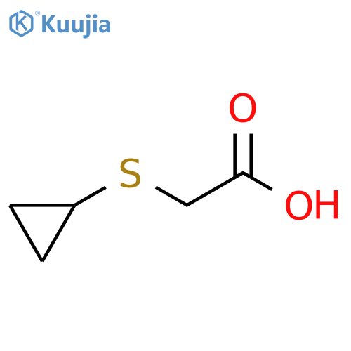2-(cyclopropylsulfanyl)acetic acid structure
