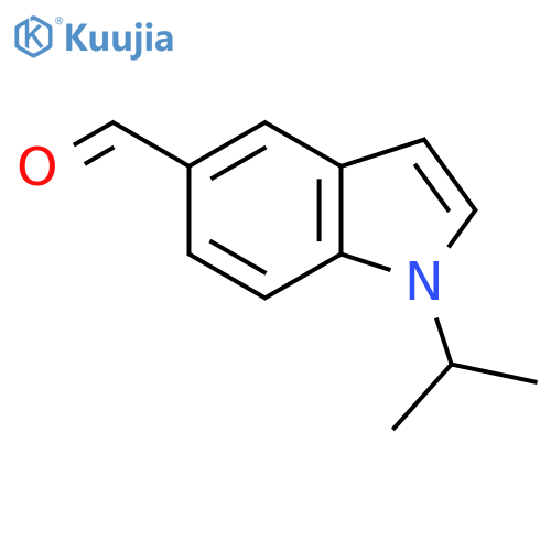 1-(propan-2-yl)-1H-indole-5-carbaldehyde structure