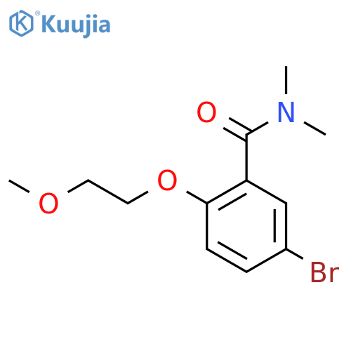 5-Bromo-2-(2-methoxyethoxy)-N,N-dimethylbenzamide structure