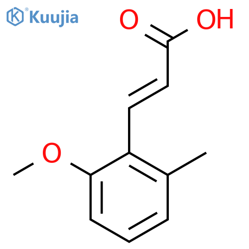 3-(2-methoxy-6-methylphenyl)prop-2-enoic acid structure